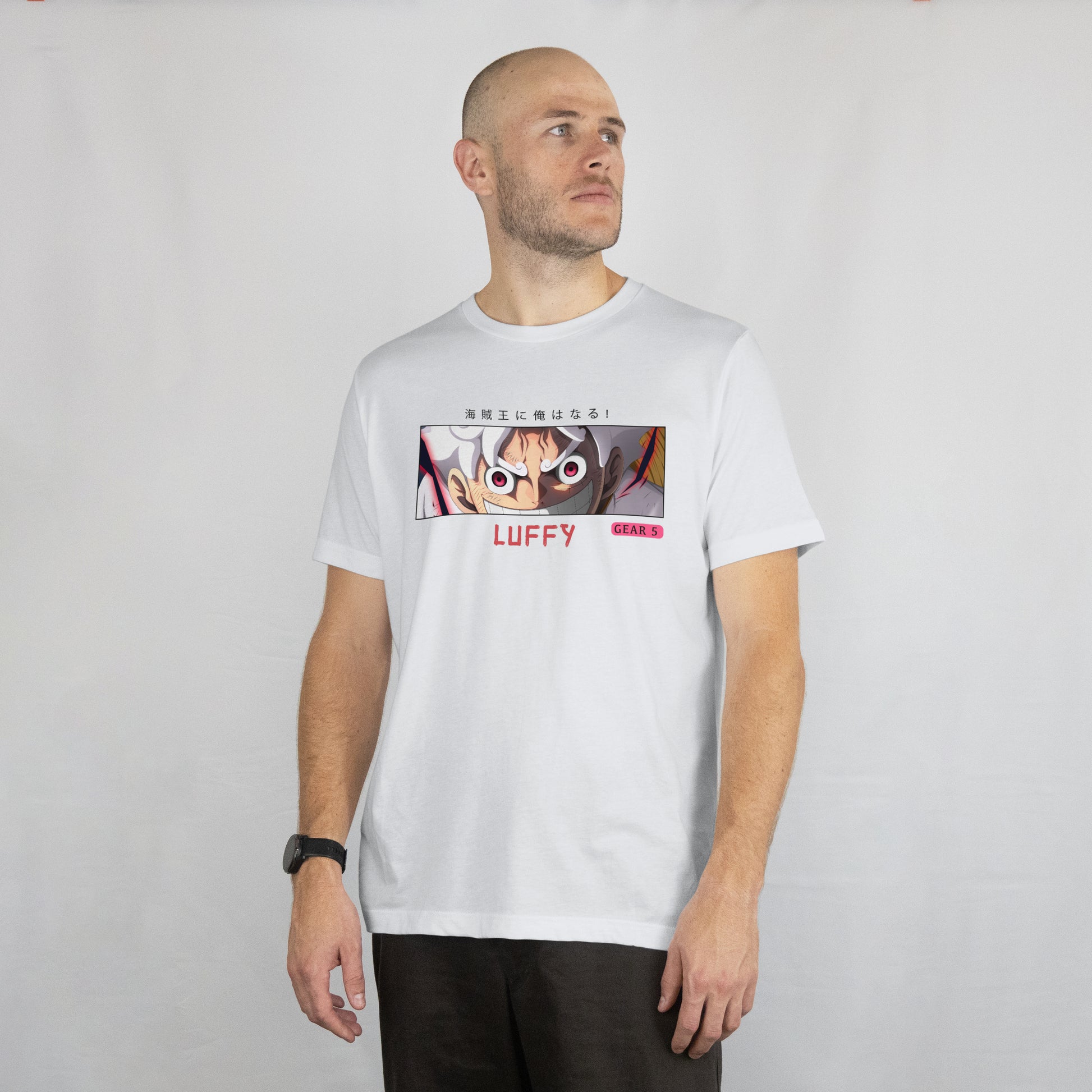 white font t-shirt 